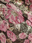 ieftine Rochii de seară în linie A-Rochie de seară A-Line florală elegantă formală pentru nuntă lungime până la podea cu mânecă 3/4 decolteu în V capa din nylon cu buzunar