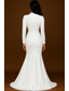 preiswerte Smokingkleider-Damen Smokingkleid Meerjungfrauenschnitt Hochzeit Formell Hochzeitsgast 4-Wege-Stretchgewebe Elegant Langarm Bodenlang Fallendes Revers Einreihig