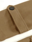 preiswerte Herren-Blazer &amp; -Anzüge-Herren Parka Trenchcoat Täglich Urlaub Herbst Winter Polyester Warm Weich Oberbekleidung Bekleidung Mode Klassisch Einfach Tasche Revers Doppelreihig