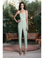 preiswerte Overalls für Mütter-Overalls A-Linie Abnehmbar Brautmutterkleid Ärmellos Herzförmiger Ausschnitt Trägerlos Elegant Minimalistisch Formell Hochzeitsgast Formeller Abend Satin mit Schleife(n) Einfarbig