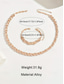 cheap Wedding Accessories-Women's Alloy Zircon Necklace and Bracelet Set – Elegant Gold and Silver Tone, Perfect for Special Occasions and Gift Giving