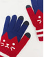 voordelige Dameshandschoenen-gebreide touchscreen-handschoenen voor dames, veelkleurig, kattenmotief, gezellig winteraccessoire