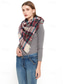 olcso Női sálak-unisex karácsonyi kockás sál - poliészter anyagból, puha és meleg, több színben télire, ünnepi partikra és mindennapi viseletre