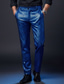 abordables Mince-Homme Pantalons Dress Pants works Pantalon à paillettes Pantalon brillant Pantalon de bal Avec Poches Uni Confort Longueur complète Soirée Affaires Quotidien Mode Streetwear Argent Noir