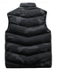 billige Herre Puffer Vest-Herre Puffer Vest سترة Gilet Feriereise Daglig Stevnemøte Mote Fritid Høst vinter Lomme Polyester Hold Varm Bekvem Kamuflasje Farge Glidelås Høy krage Normal Svart Militærgrønn Grå Vest