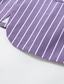 abordables Blazers Clásicos para Hombres-Hombre chaqueta Negocio Fiesta de Cóctel Fiesta de Boda Moda Casual Primavera Otoño Mezcla de Algodón Rayas Bolsillo Botones Cómodo Botonadura Simple Chaqueta de sport Rosa Morado Naranja Azul Claro