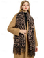 preiswerte Schals für Damen-Damenschal mit Leopardenmuster – weicher und bequemer Polyesterstoff, in verschiedenen Farben erhältlich, perfekt für Freizeit und Winter.