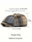 billige Herrehatter-Vintage britisk rutete avishatt for menn – polyestermateriale, flere farger, klassisk retrostil for fritids- og utendørsbruk