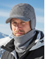 abordables Sombreros de hombre-Conjunto unisex de gorro y bufanda de punto acrílico, con orejeras ajustables, disponible en varios colores, ideal para deportes de invierno y actividades al aire libre.