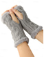 abordables Gants pour femmes-Gants tricotés sans doigts pour femmes, doublés de polaire pour plus de chaleur, disponibles en plusieurs couleurs, parfaits pour l'hiver et les tenues décontractées.