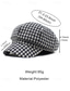 levne Dámské klobouky-Dámská polyesterová čepice s pepito vzorem – elegantní vintage design, více barev, stylová a pohodlná pro každodenní nošení