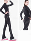 abordables Tenue d'Entraînement de Patinage Artistique-Pantalon et Veste de Patinage Artistique Femme Fille Patinage Pantalons / Surpantalons Legging Tenue Noir Bleu Fuchsia Polaire Spandex Elastique Entraînement Compétition Tenue de Patinage Chaud Fait