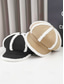 abordables Chapeaux pour femmes-Chapeau en velours côtelé de polyester épais pour femme, orné de fausse fourrure, disponible en plusieurs couleurs – idéal pour la mode automne-hiver