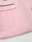 voordelige Heren Klassieke Blazers-Voor heren Blazer + pantalon Blazer Kostuums liiketoiminta Cocktailparty Bruiloft 2-delig Modieus Casual Lente Herfst Polyester Kleurenblok Zak Knop Comfortabel Enkele rij knopen Blazer Donkergrijs