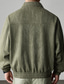 cheap Casual Jackets-Men's Lightweight Jacket Casual Jacket Daily Outdoor Pocket Spring Fall Plain Streetwear Stylish Turndown Regular Purple Green Dark Gray Jacket