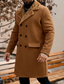 economico Trench da uomo-Per uomo Cappotto Invernale Giacca in Pile Cappotto Trench lungo Trench Quotidiano All'aperto Autunno Inverno Poliestere Calore Termico Capispalla Abbigliamento Classico Casual Semplice Tasca Collo a