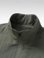 preiswerte Lässige Jacken-Herren Leichte Jacke Freizeitjacke Lässig Täglich Sport Tasche Frühling Herbst Einfach Streetwear Stilvoll Stehkragen Regulär Schwarz Marineblau Khaki Armeegrün Dunkelgray Jacken
