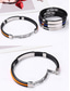 cheap Men's Jewelry-Men's Stainless Steel and Silicone Bracelet, Available in Multiple Colors – Stylish and Durable for Casual and Everyday Wear