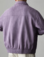 cheap Casual Jackets-Men's Lightweight Jacket Casual Jacket Daily Outdoor Pocket Spring Fall Plain Streetwear Stylish Turndown Regular Purple Green Dark Gray Jacket