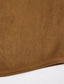 ieftine tricouri de bază-Bărbați Tee Top Tricou cu maneca lunga Manșon Lung În V Toamnă Iarnă Culoare solidă Epocă Zilnic Retro Zdrobit Bloc de Culoare Casual În aer liber Stradă Albastru Top tricou pentru bărbați