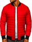 voordelige Heren donsjassen &amp; parka's-Voor heren Winterjas Pufferjas Zak Polyester Vakantie Alledaagse kleding Afspraakje Normaal Modieus Casual Comfortabel Thermisch Warm Herfst winter Effen / effen kleur Zwart Rood Blauw Leger Groen