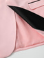 voordelige Heren Klassieke Blazers-Voor heren Blazer + pantalon Blazer Kostuums liiketoiminta Cocktailparty Bruiloft 2-delig Modieus Casual Lente Herfst Polyester Kleurenblok Zak Knop Comfortabel Enkele rij knopen Blazer Donkergrijs