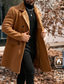 economico Trench da uomo-Per uomo Cappotto Invernale Giacca in Pile Cappotto Trench lungo Trench Quotidiano All'aperto Autunno Inverno Poliestere Calore Termico Capispalla Abbigliamento Classico Casual Semplice Tasca Collo a