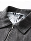 cheap Casual Jackets-Men's Lightweight Jacket Casual Jacket Daily Outdoor Pocket Spring Fall Plain Streetwear Stylish Turndown Regular Purple Green Dark Gray Jacket