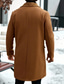 economico Trench da uomo-Per uomo Cappotto Invernale Giacca in Pile Cappotto Trench lungo Trench Quotidiano All'aperto Autunno Inverno Poliestere Calore Termico Capispalla Abbigliamento Classico Casual Semplice Tasca Collo a