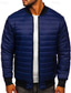 voordelige Heren donsjassen &amp; parka's-Voor heren Winterjas Pufferjas Zak Polyester Vakantie Alledaagse kleding Afspraakje Normaal Modieus Casual Comfortabel Thermisch Warm Herfst winter Effen / effen kleur Zwart Rood Blauw Leger Groen
