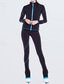 abordables Tenue d'Entraînement de Patinage Artistique-Pantalon et Veste de Patinage Artistique Femme Fille Patinage Pantalons / Surpantalons Legging Tenue Noir Bleu Fuchsia Polaire Spandex Elastique Entraînement Compétition Tenue de Patinage Chaud Fait