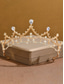 preiswerte Hochzeit ACC-Brautschmuckset mit Kristallen für Damen – 3-teiliges Diadem, tropfenförmige Halskette &amp;Armband im Prinzessinnenstil mit funkelnden Strasssteinen für Bräute &amp;Hochzeitszeremonien