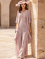 preiswerte Hosenanzüge für Mama-Overall Hosenanzug Dreiteilig Bodenlang Brautmutterkleid Ärmellos Rundausschnitt Elegant Übergröße Formell Hochzeitsgast Chiffon Spitze mit Applikationen