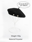 abordables Chapeaux pour femmes-Béret femme en polyester imitation laine – orné de perles, disponible en plusieurs couleurs, élégant et tendance pour l'automne et l'hiver.