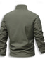 preiswerte Lässige Jacken-Herren Leichte Jacke Freizeitjacke Lässig Täglich Sport Tasche Frühling Herbst Einfach Streetwear Stilvoll Stehkragen Regulär Schwarz Marineblau Khaki Armeegrün Dunkelgray Jacken