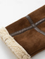 economico Giacche in Suede Sintetico-Per uomo Cappotto Invernale Giacca in finta pelle scamosciata Giacca in Pile Giacca Casual Casuale Quotidiano Calore Termico Tasca Cerniera completa Autunno Inverno Tinta unica Streetwear Quotidiano