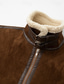 economico Giacche in Suede Sintetico-Per uomo Cappotto Invernale Giacca in finta pelle scamosciata Giacca in Pile Giacca Casual Casuale Quotidiano Calore Termico Tasca Cerniera completa Autunno Inverno Tinta unica Streetwear Quotidiano