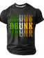 cheap St. Patrick's Day T shirts-St Patricks Day Drunk T Shirt Irish Flag Colors Green White Orange Funny Drinking Graphic Tee Men Black Short Sleeve Top Clothing Apparel S M L XL XXL XXXL