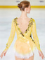 abordables Vestidos de Patinaje Artístico-Vestido de patinaje artístico Mujer Chica Patinaje Sobre Hielo Vestidos Accesorios Violeta Negro Blanco Retazos Malla Licra Encaje Alta elasticidad Competición Ropa de Patinaje Hecho a mano Cristal