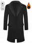 economico Trench da uomo-Per uomo Cappotto Invernale Giacca in Pile Cappotto Trench lungo Trench Quotidiano All'aperto Autunno Inverno Poliestere Calore Termico Capispalla Abbigliamento Classico Casual Semplice Tasca Collo a