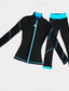 abordables Tenue d'Entraînement de Patinage Artistique-Pantalon et Veste de Patinage Artistique Femme Fille Patinage Pantalons / Surpantalons Legging Tenue Noir Bleu Fuchsia Polaire Spandex Elastique Entraînement Compétition Tenue de Patinage Chaud Fait