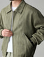 cheap Casual Jackets-Men's Lightweight Jacket Casual Jacket Daily Outdoor Pocket Spring Fall Plain Streetwear Stylish Turndown Regular Purple Green Dark Gray Jacket