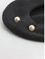 abordables Chapeaux pour femmes-Béret femme en polyester imitation laine – orné de perles, disponible en plusieurs couleurs, élégant et tendance pour l'automne et l'hiver.