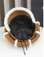 abordables Chapeaux pour femmes-Chapeau en velours côtelé de polyester épais pour femme, orné de fausse fourrure, disponible en plusieurs couleurs – idéal pour la mode automne-hiver