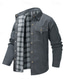 economico Giubbotti Cargo-Per uomo Giacca Leggera Giacca Casual Giacca da Lavoro Quotidiano All'aperto Tasca Bottonato Autunno Inverno Semplice Streetwear Elegante Collo ripiegato Regolare Blu Nero Giallo Marrone Verde Giacca