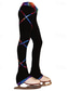 cheap Figure Skating Pants &amp; Leggings-Figure Skating Pants Women's Girls' Ice Skating Tights Leggings Outfits Black Fleece Spandex High Elasticity Training Practice Competition Skating Wear Thermal Warm Handmade Patchwork Ice Skating