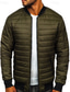 voordelige Heren donsjassen &amp; parka's-Voor heren Winterjas Pufferjas Zak Polyester Vakantie Alledaagse kleding Afspraakje Normaal Modieus Casual Comfortabel Thermisch Warm Herfst winter Effen / effen kleur Zwart Rood Blauw Leger Groen
