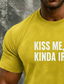お買い得  ホリデー-聖パトリック 男性用 グラフィック メッセージ アイルランド Tシャツ 半袖シャツ Tシャツティー ティートップ 半袖 Tシャツ 3Dプリント クルーネック シャツ 日常 デザイナー カジュアル パーティー 聖パトリックの日 祝日 イエロー グリーン 夏 春 衣類 S M L XL XXL XXXL