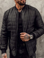 voordelige Heren donsjassen &amp; parka's-Voor heren Winterjas Pufferjas Zak Polyester Vakantie Alledaagse kleding Afspraakje Normaal Modieus Casual Comfortabel Thermisch Warm Herfst winter Effen / effen kleur Zwart Rood Blauw Leger Groen