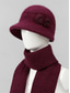 Недорогие Женские шляпы-Женский вязаный комплект из шапки и шарфа – несколько цветовых вариантов, уютный и стильный для зимы, повседневной носки и прогулок на свежем воздухе.